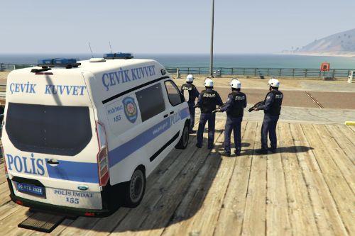 Turkish Riot Police (Çevik Kuvvet) Skin for Ford Transit